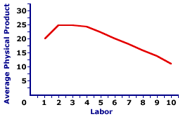 Average Physical Product Curve